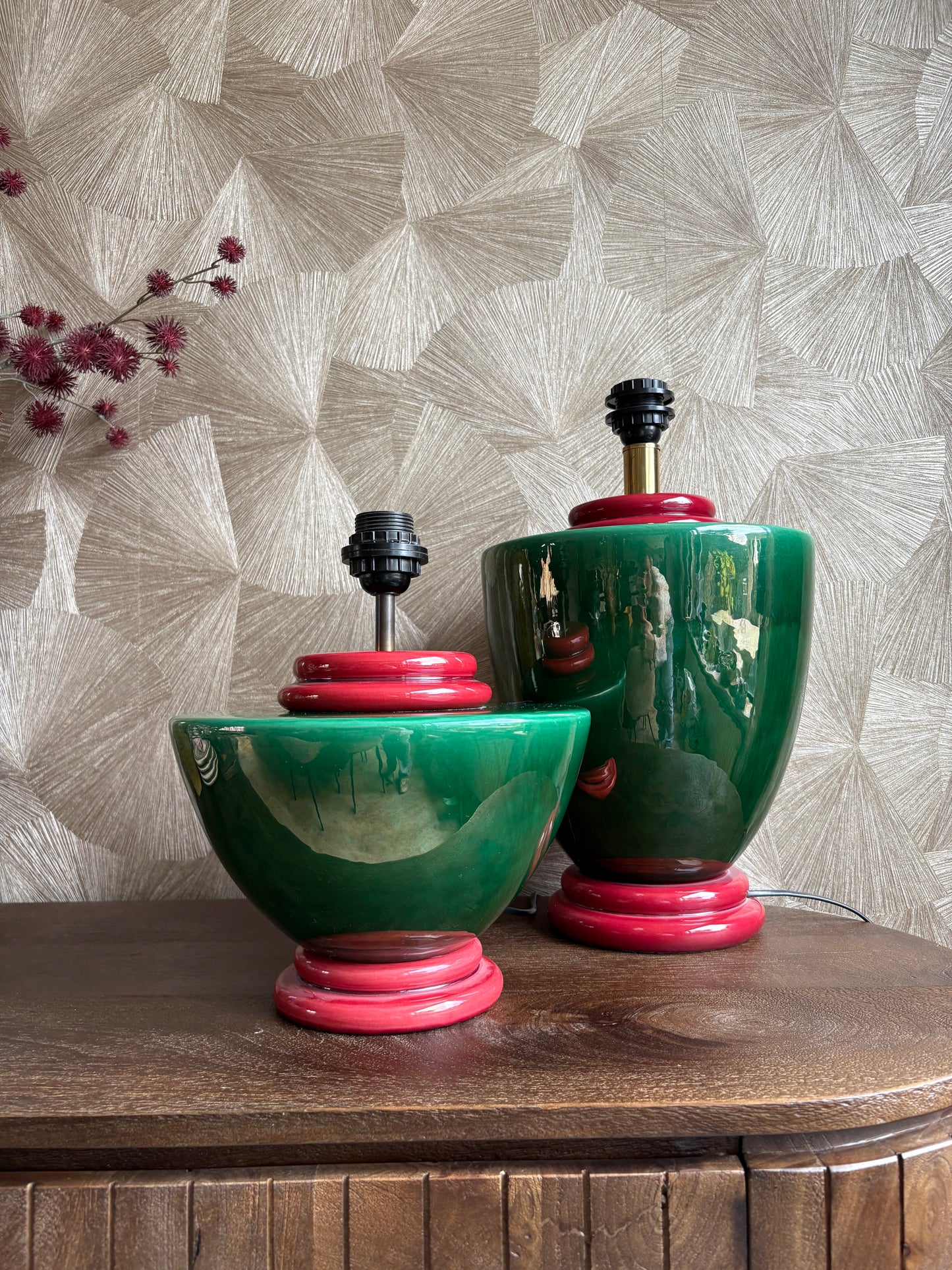 Vintage Art Deco tafellamp | set van 2