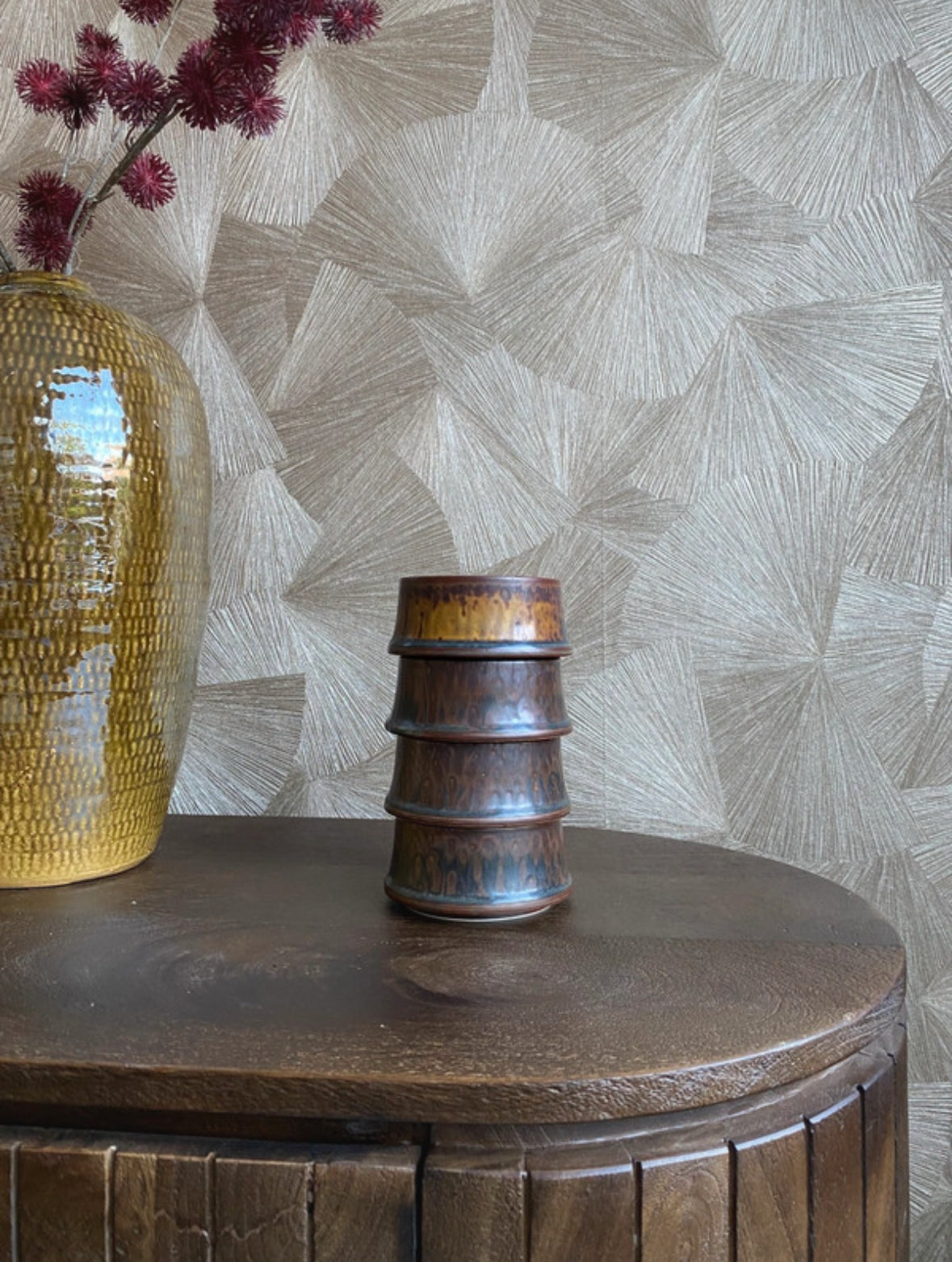 Vintage stapelbare schaaltjes | set van 4