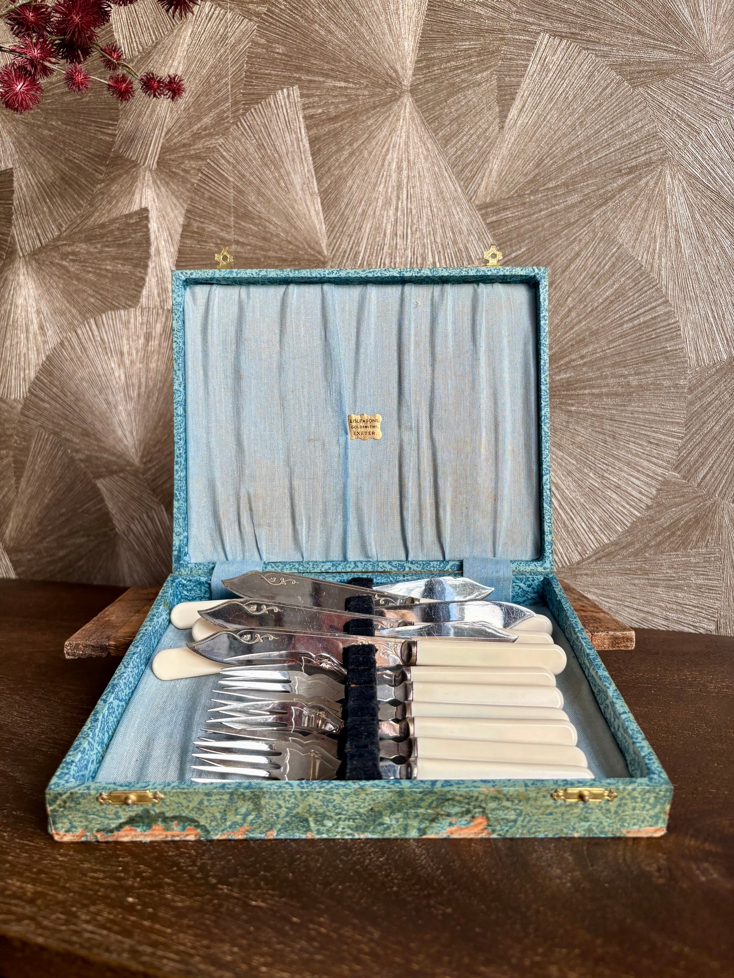 Antiek bestekset voor 6 personen | set van 12