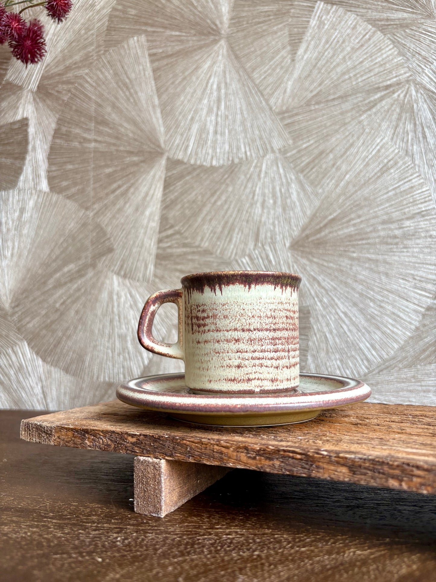 Vintage kop en schotel | set van 4