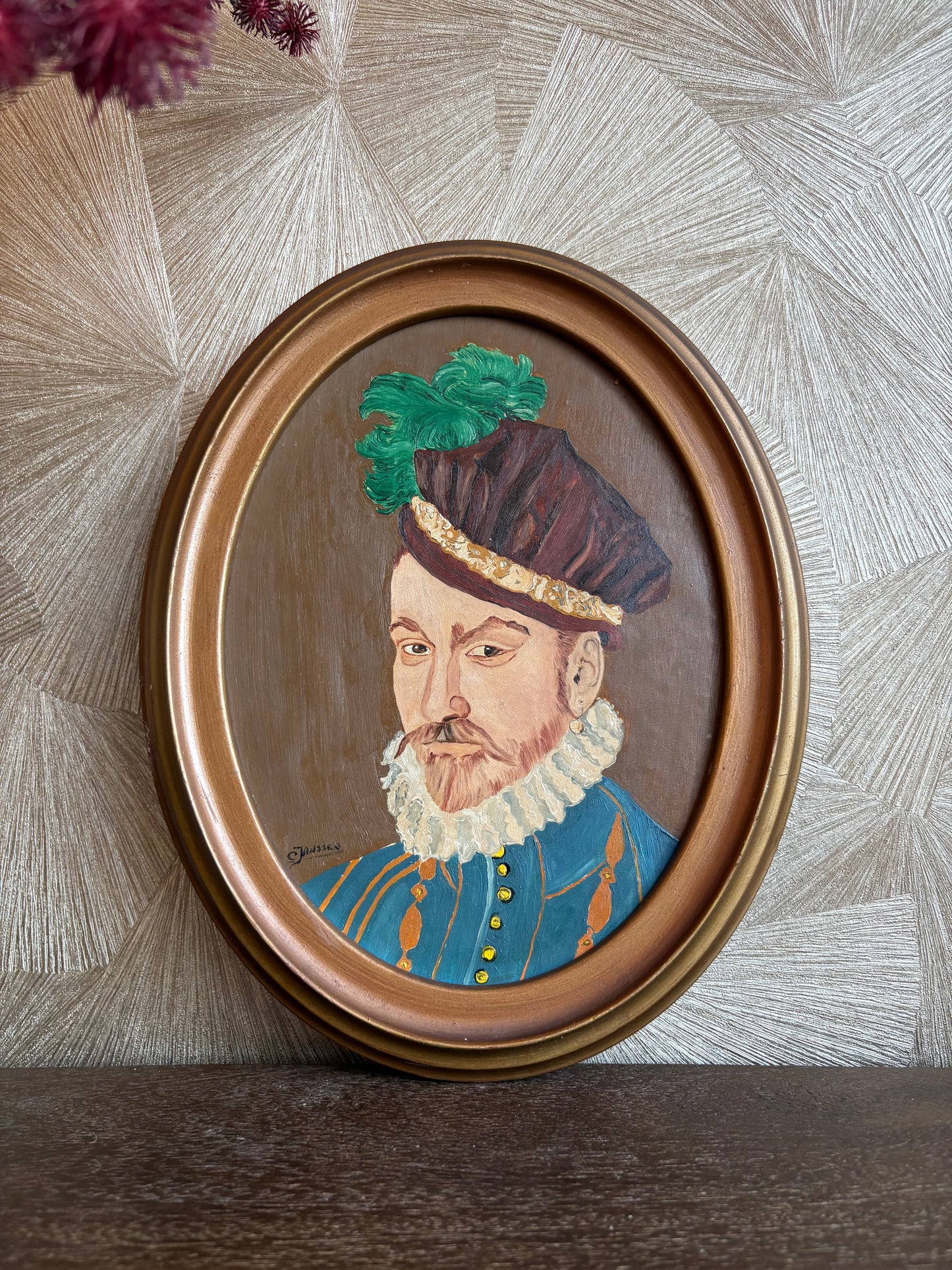 Vintage Art - handgeschilderd portret