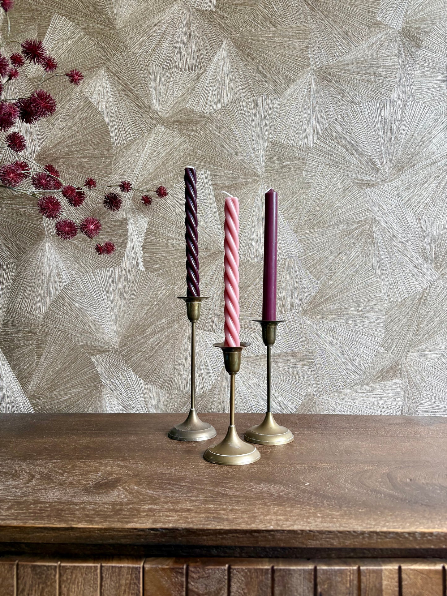 Vintage Mid-Century kandelaren | set van 3