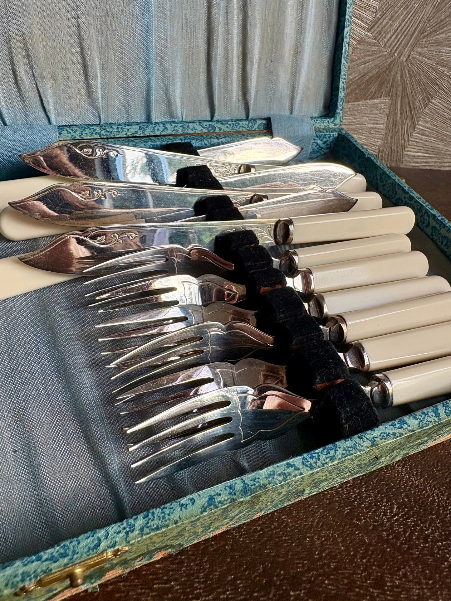 Antiek bestekset voor 6 personen | set van 12