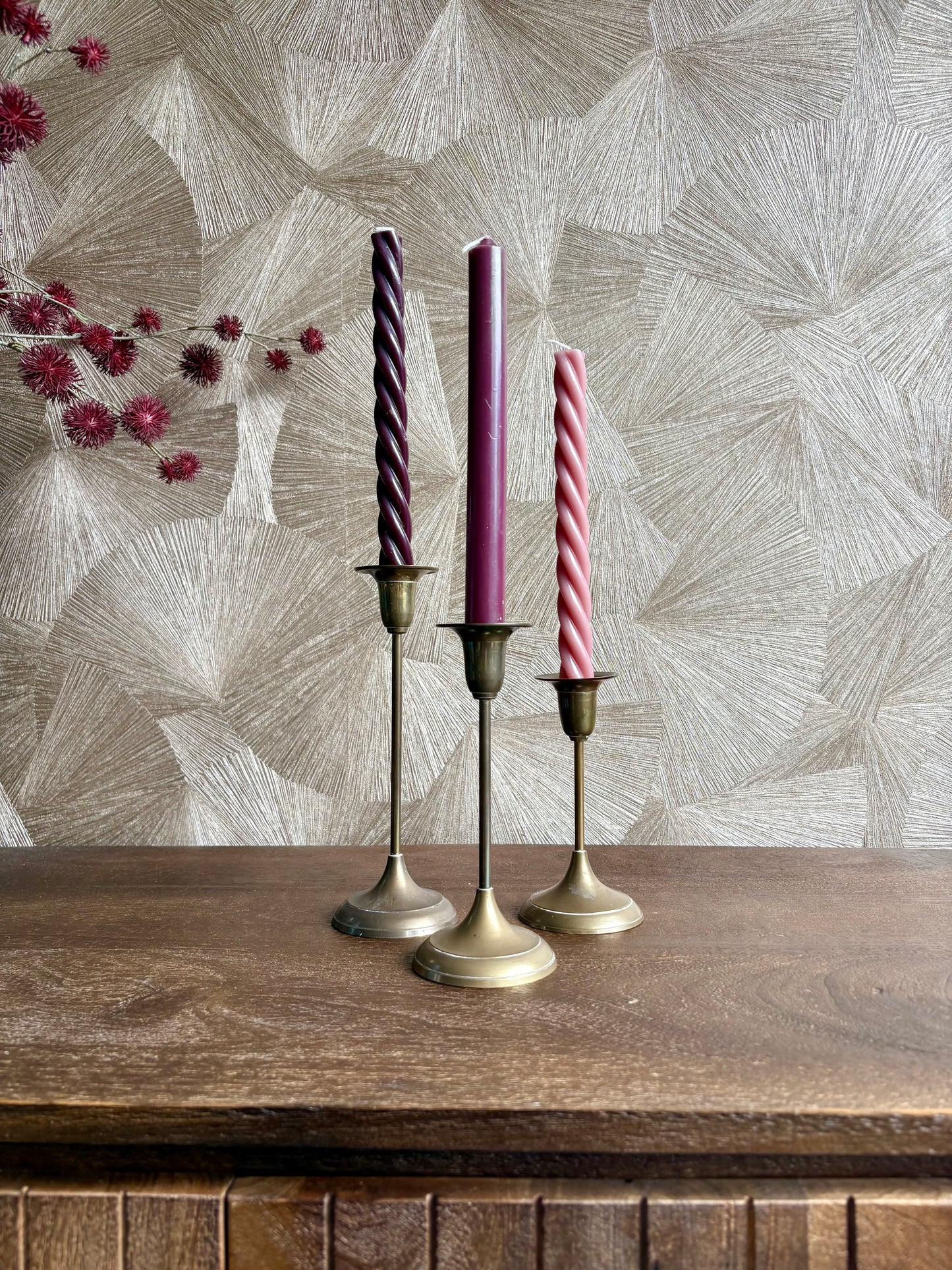 Vintage Mid-Century kandelaren | set van 3