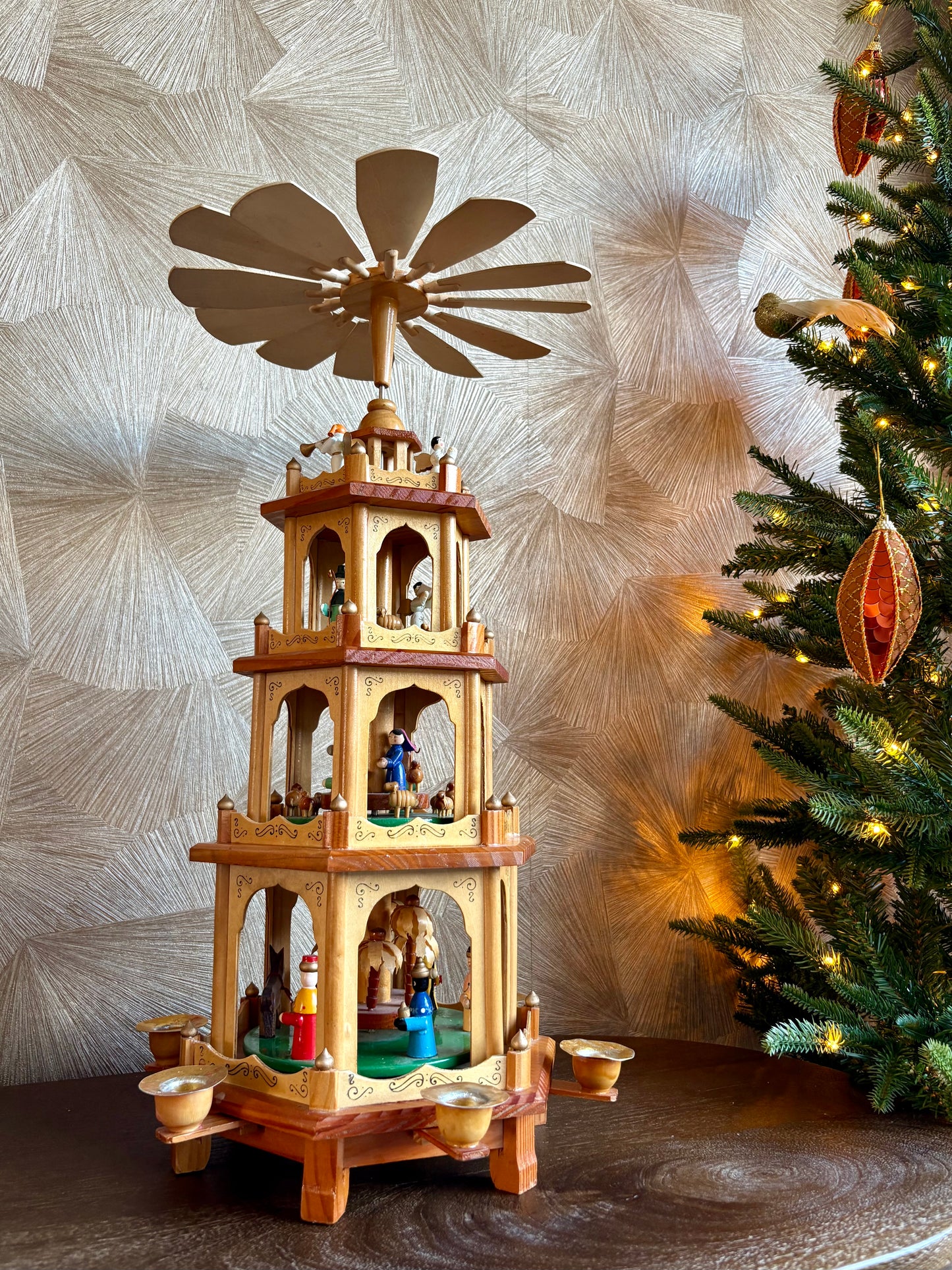 Vintage kerstpyramide - Design Hesse