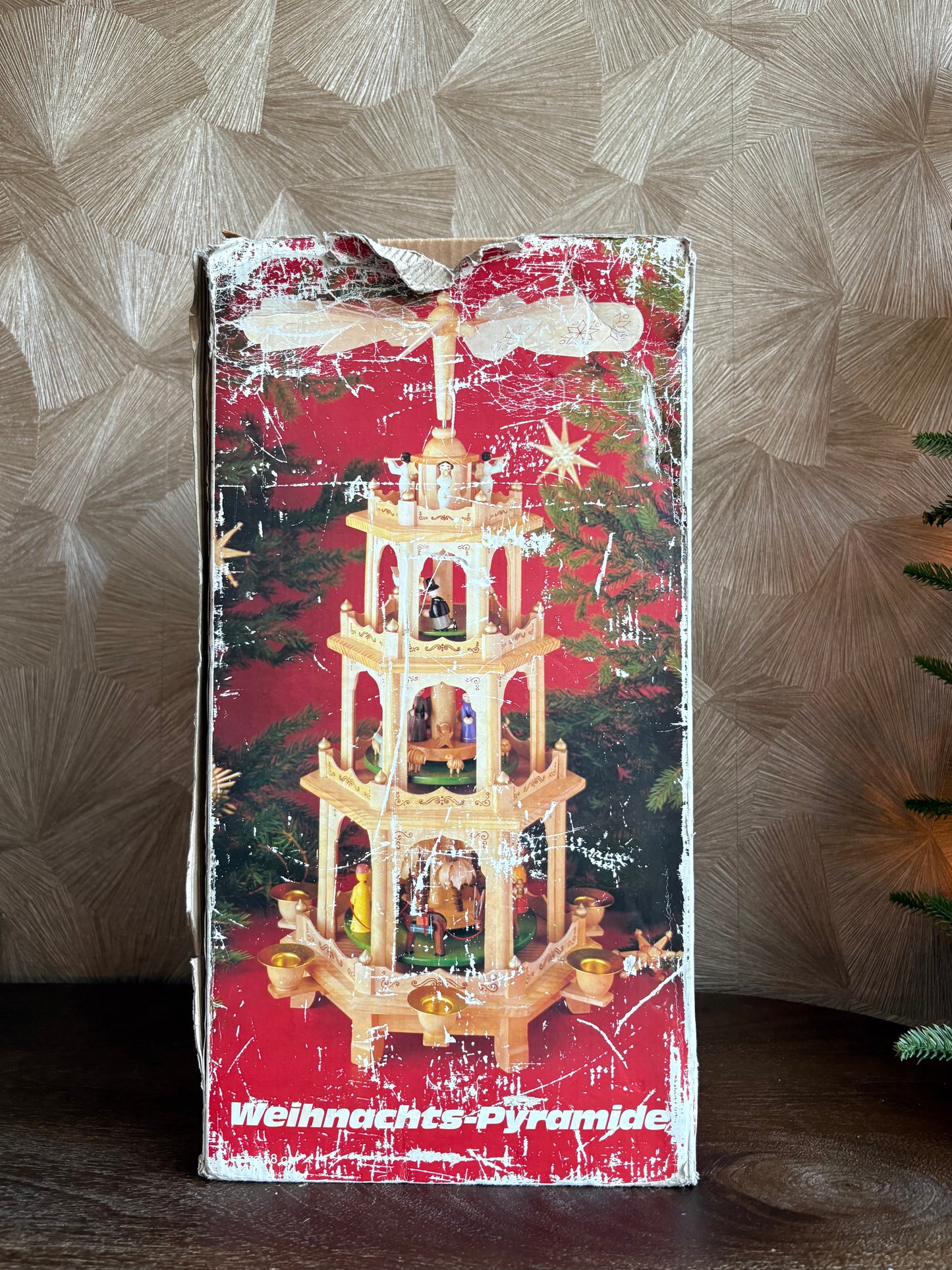 Vintage kerstpyramide - Design Hesse