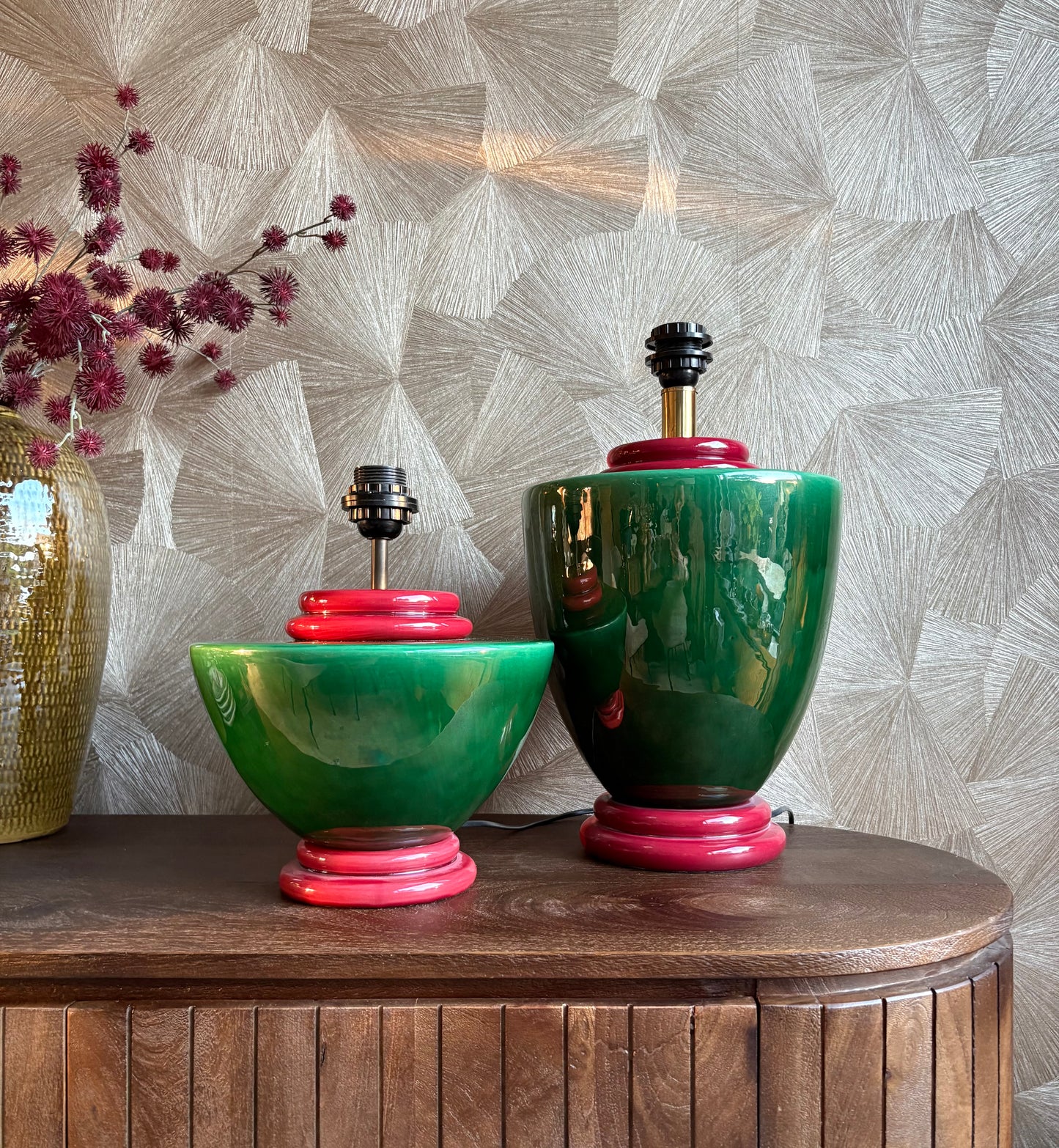 Vintage Art Deco tafellamp | set van 2