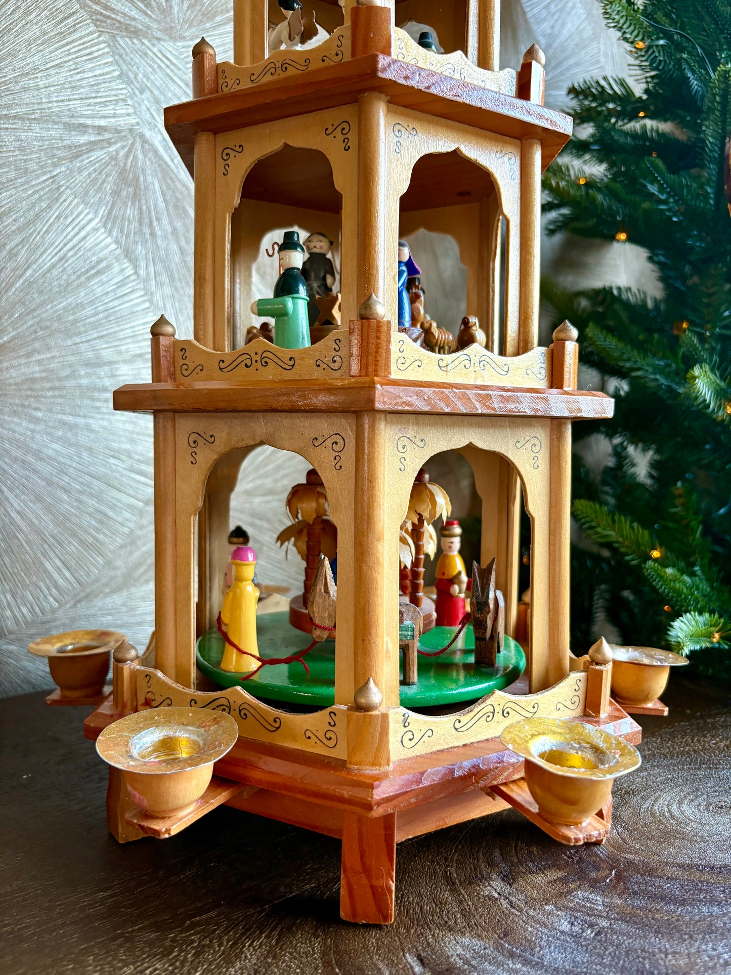 Vintage kerstpyramide - Design Hesse