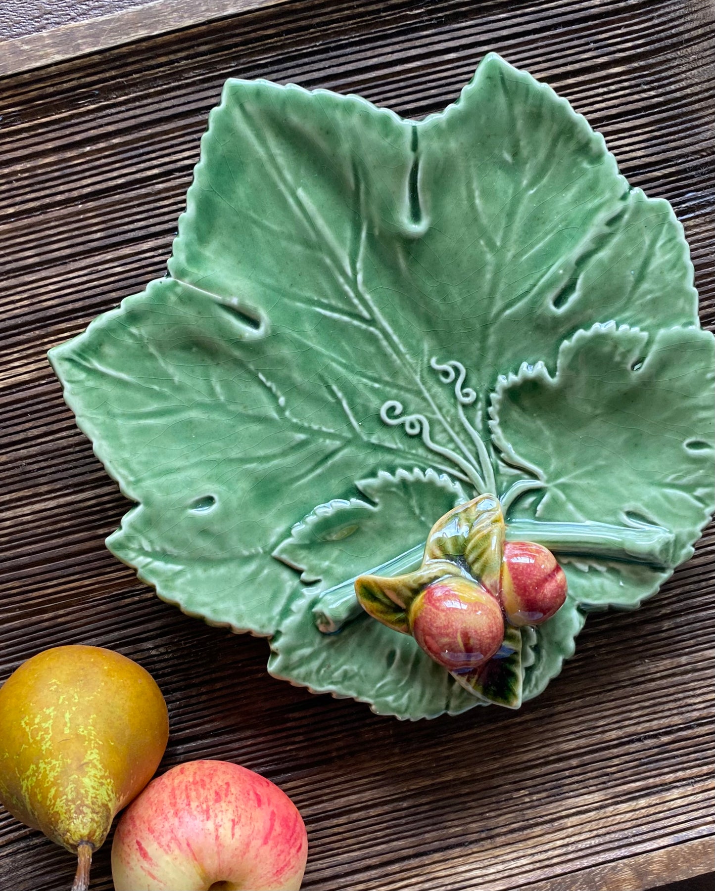 Vintage keramieken decoratie schaal