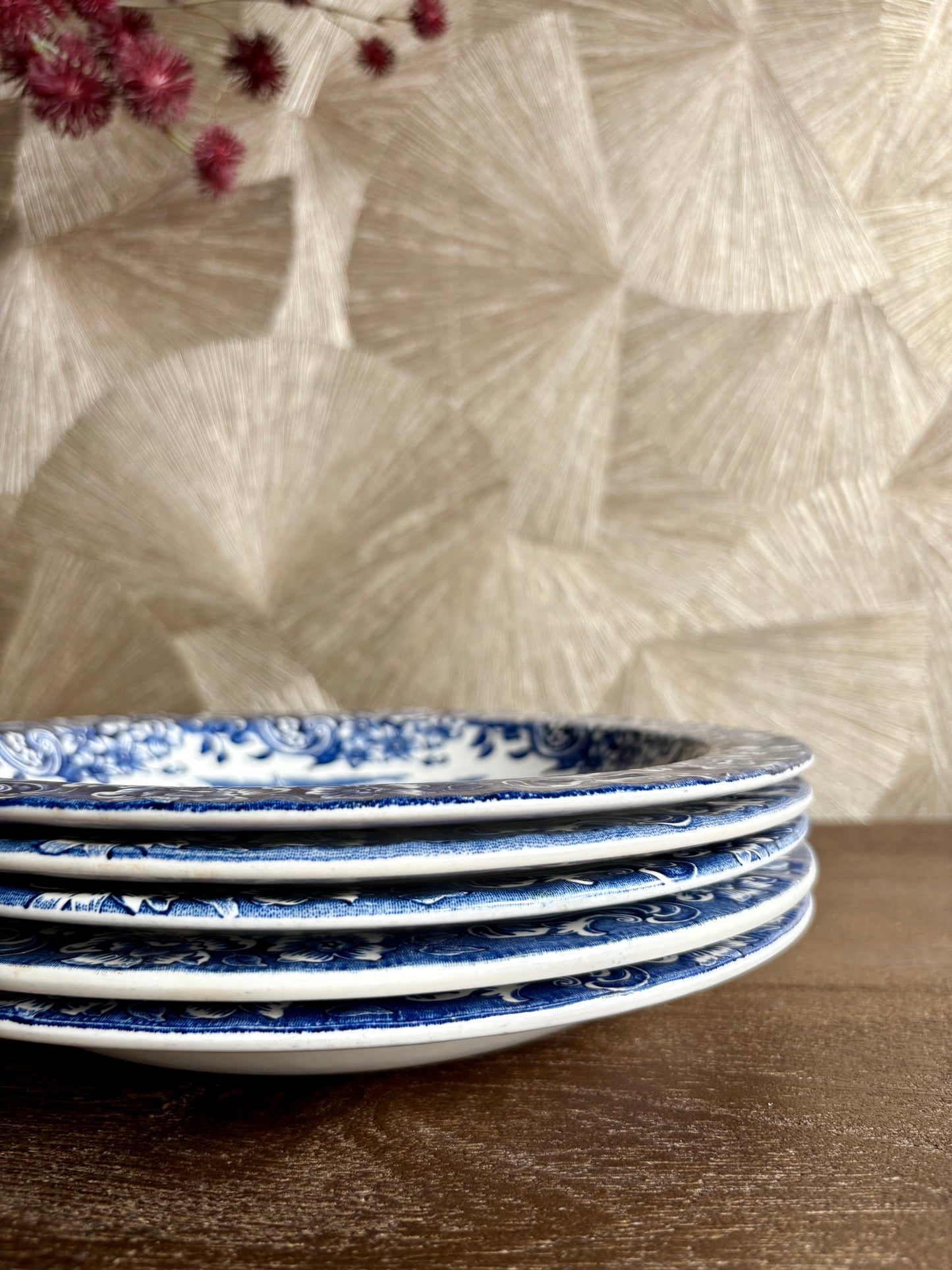 Vintage Engelse Royal Tudor Ware borden | set van 5