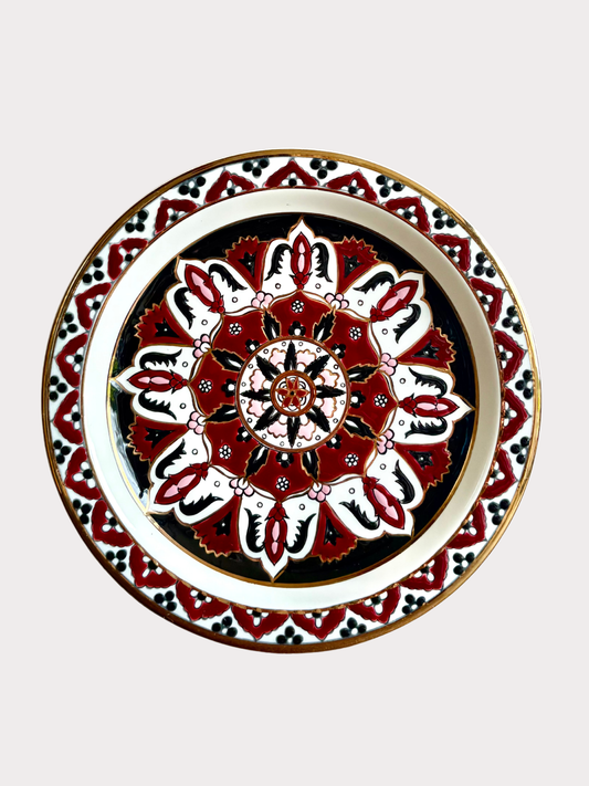 Vintage Grieks wandbord | handgemaakt 24K goud