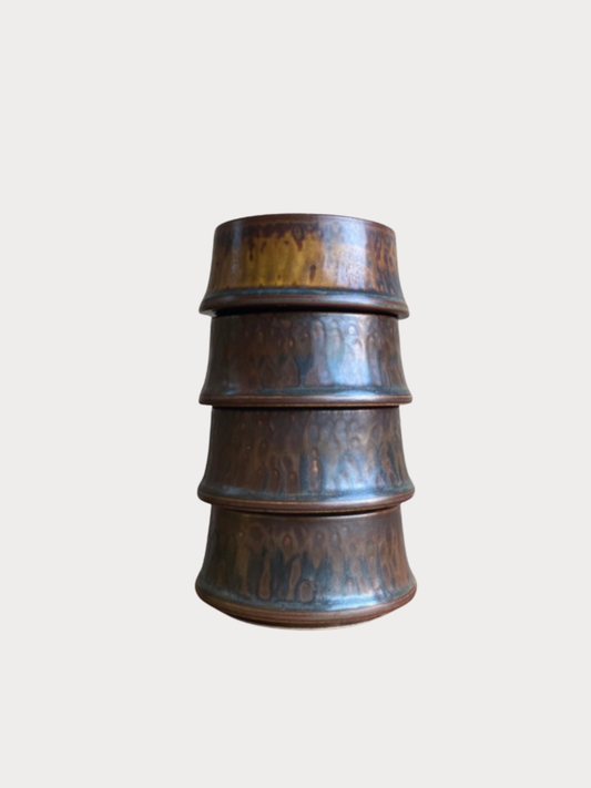 Vintage stapelbare schaaltjes | set van 4