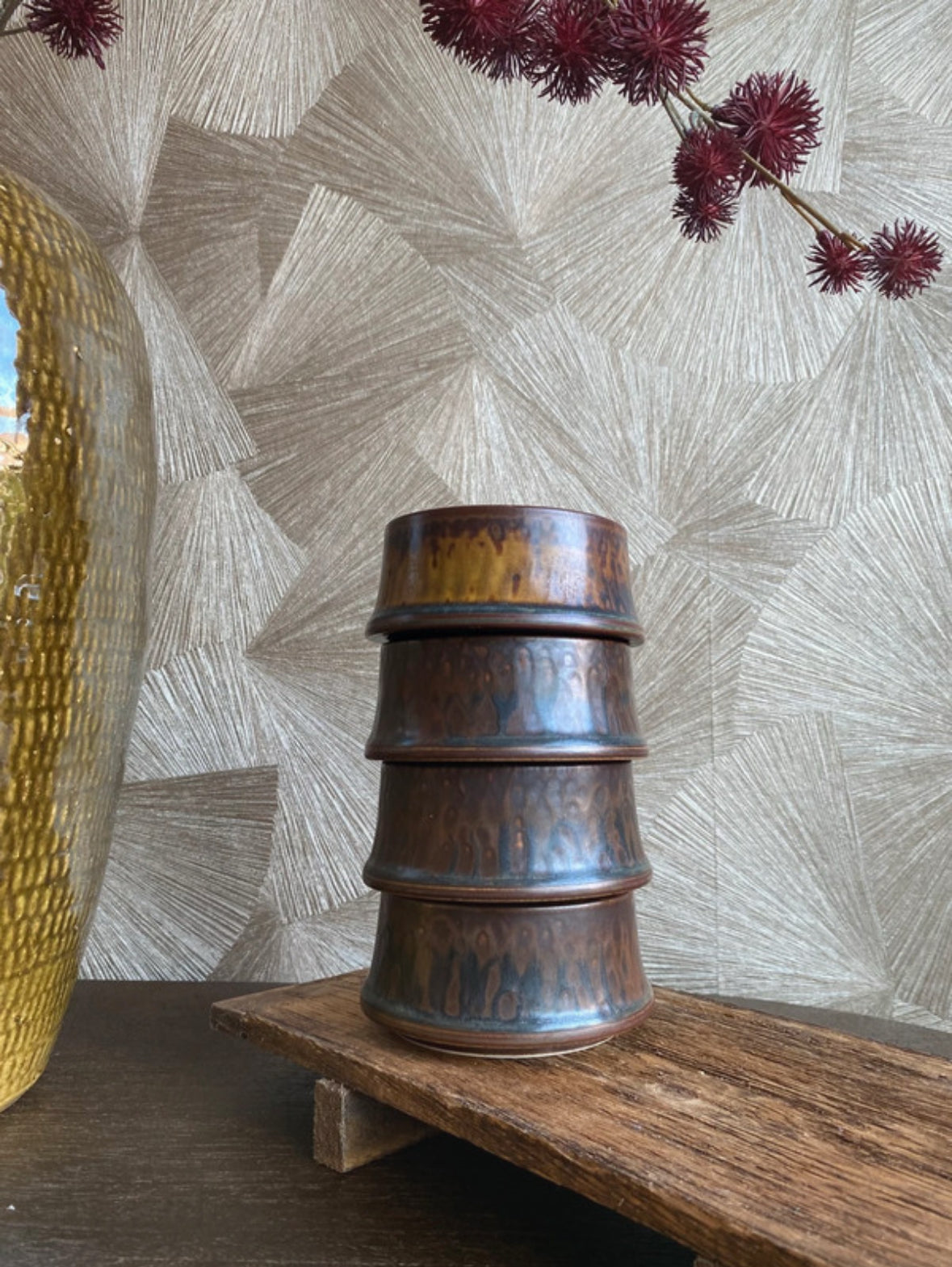 Vintage stapelbare schaaltjes | set van 4