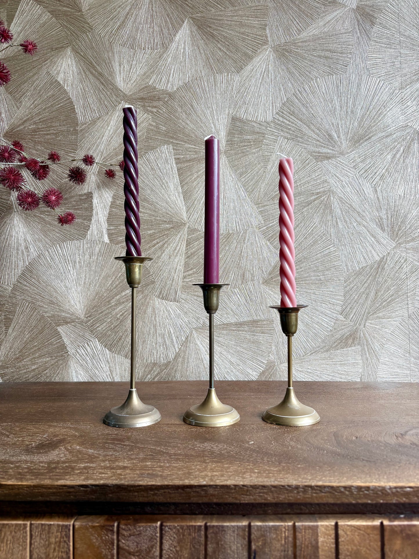 Vintage Mid-Century kandelaren | set van 3