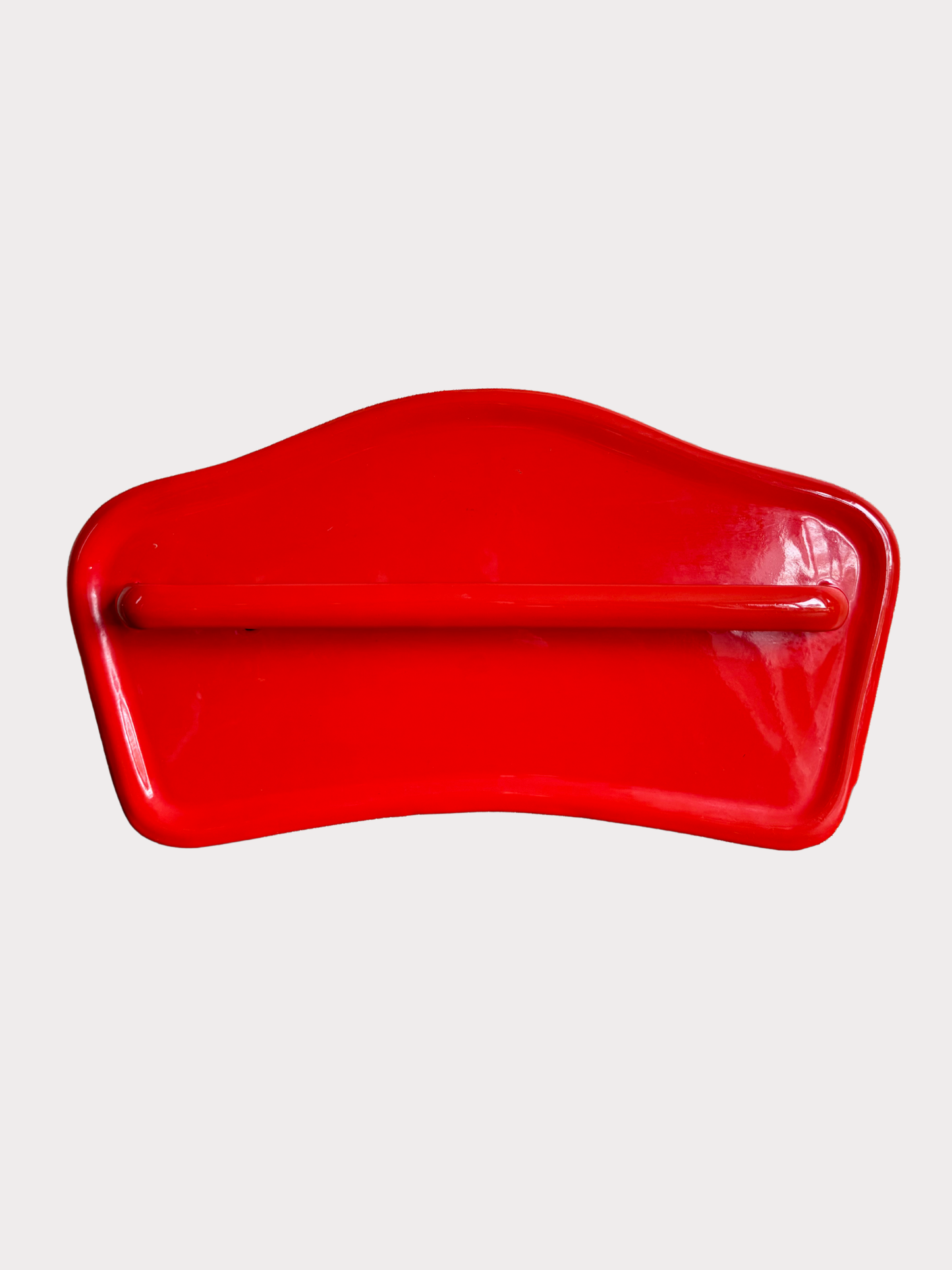 Vintage rood geëmailleerd wandrek