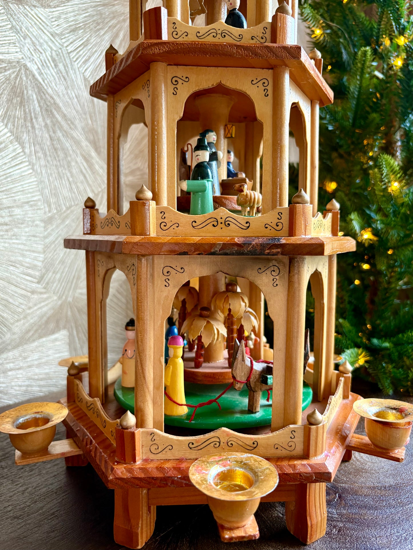 Vintage kerstpyramide - Design Hesse