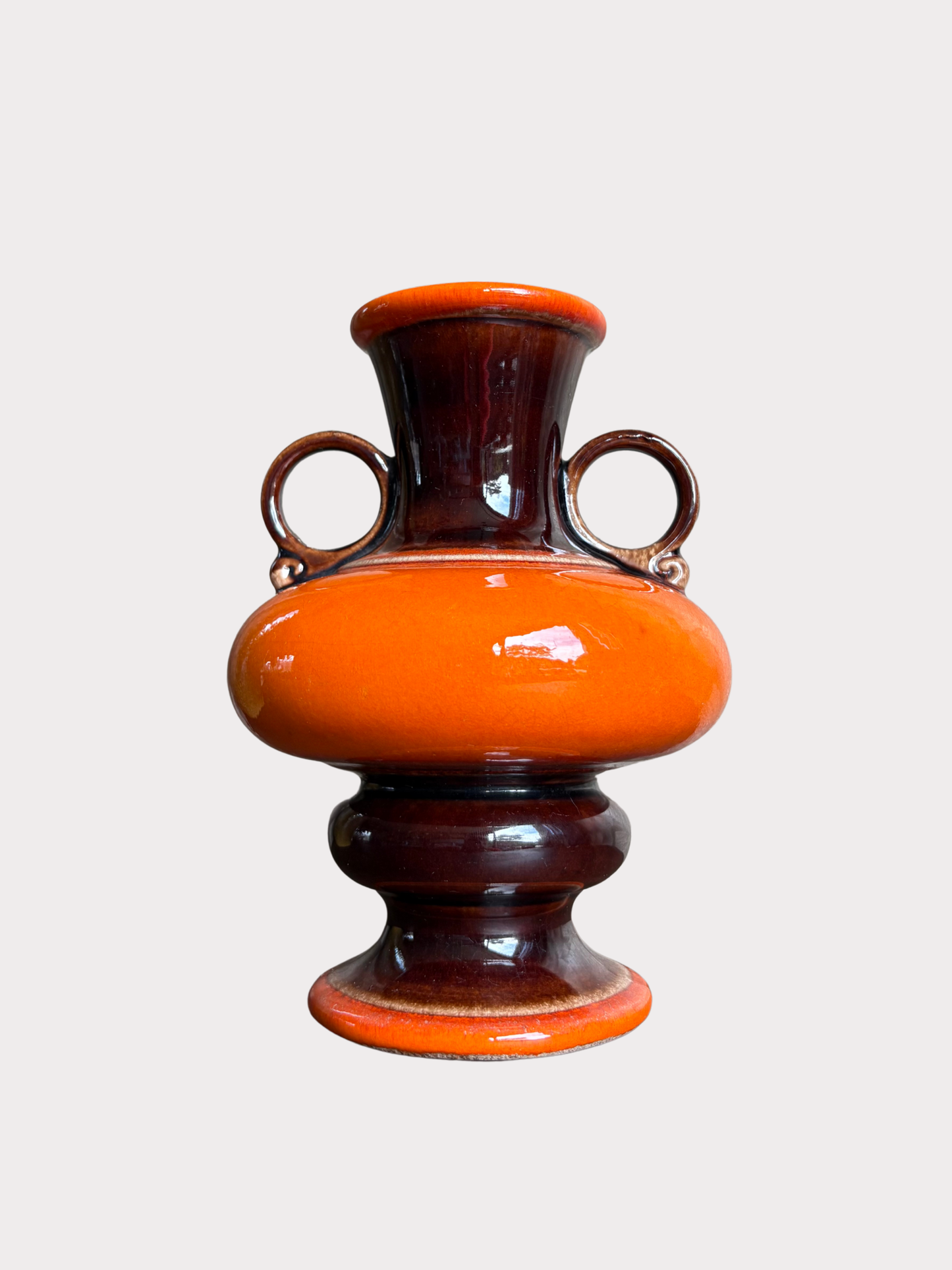 Vintage Jasba oranje oorvaasje