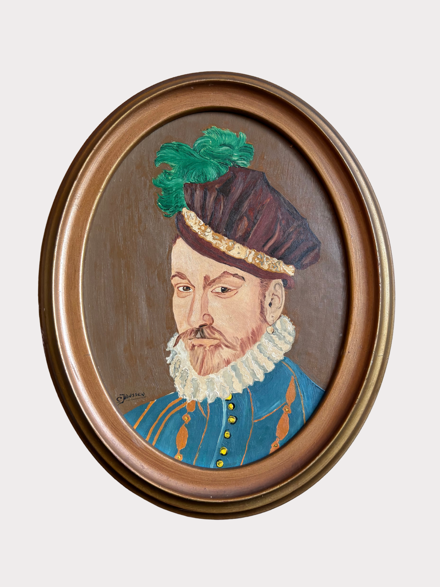 Vintage Art - handgeschilderd portret