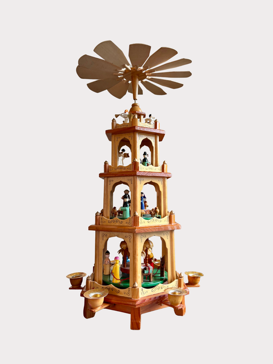 Vintage kerstpyramide - Design Hesse