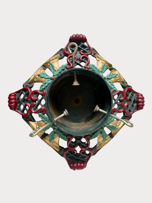 Vintage gietijzeren kerstboomvoet